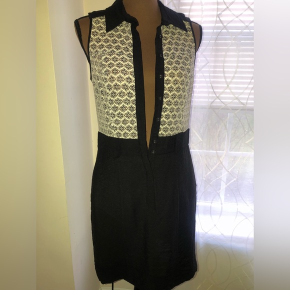 t.l.h by Hype Black/white lace dress w/pockets - Picture 2 of 8